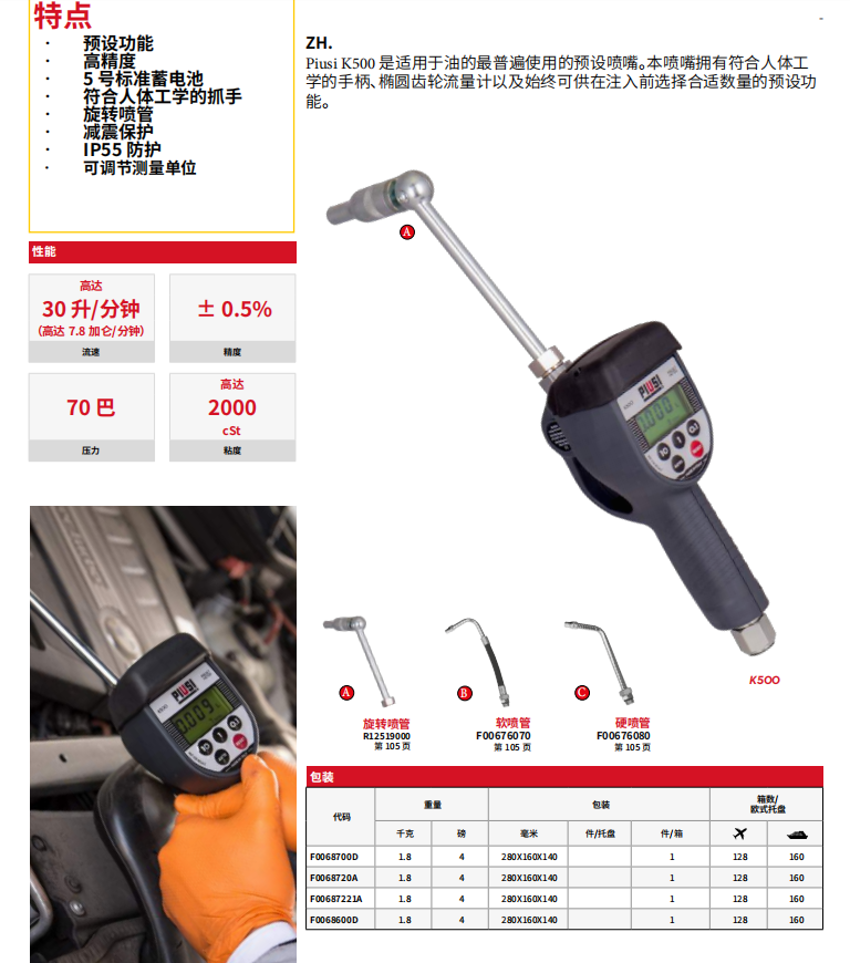 加油枪K500